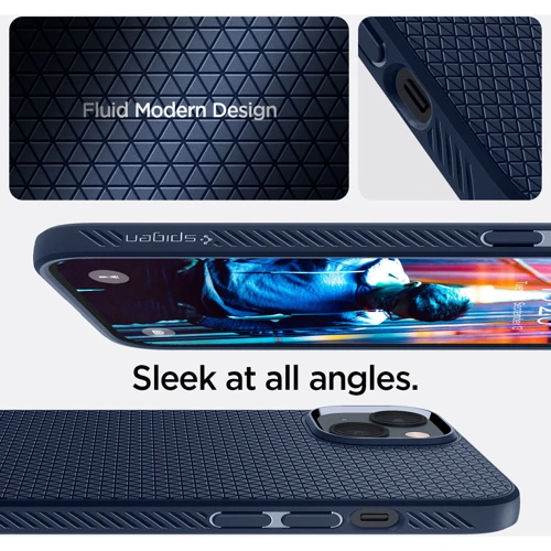 Чехол для iPhone Spigen Liquid Air Navy Blue (ACS05038) for iPhone 14 фото 7
