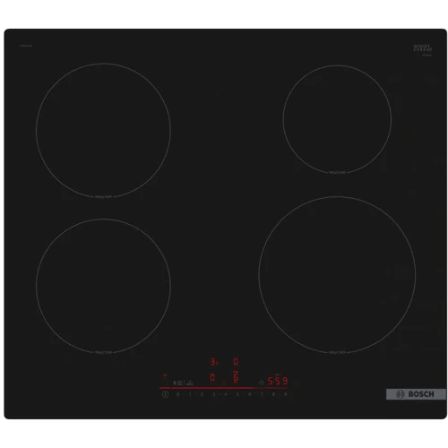 Варильна поверхня Bosch PIE61RHB1E: Розташування панелі спереду посередині