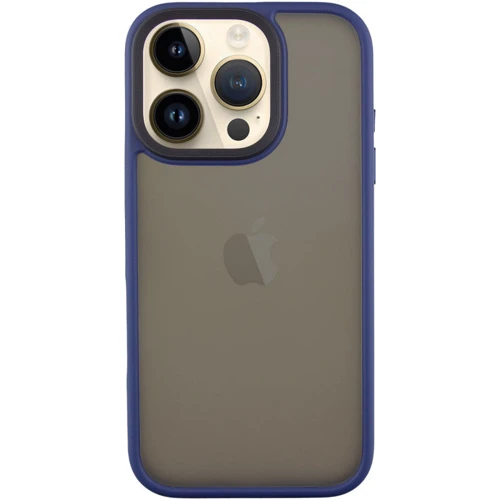 Чехол для iPhone Mobile Case TPU+PC Metal Buttons Blue for iPhone 16 Pro Max