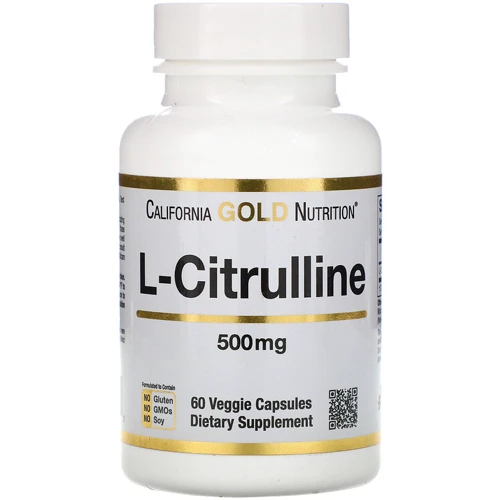 California Gold Nutrition L-Citrulline, 500 mg, 60 Veggie Capsules