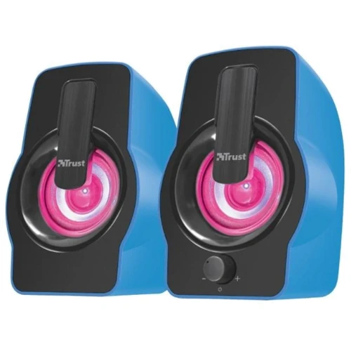 Акустична система Trust 2.0 Gemi RGB Blue (22978): Вихідна потужність колонок 12 Вт