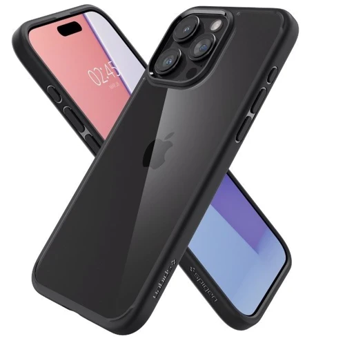 Чехол для iPhone Spigen Crystal Hybrid Matte Black (ACS06449) for iPhone 15 Pro Max фото 5
