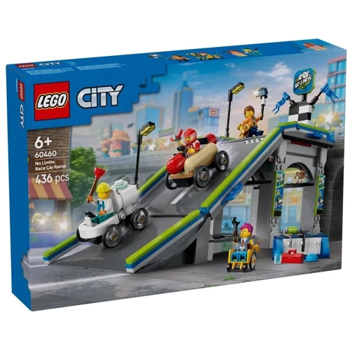 Конструктор LEGO City Никаких ограничений Автодром для гоночных автомобилей 436 деталей (60460)