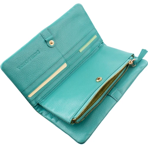 Женский кошелек Smith&Canova бирюзовый (FUL-28535-peacock): Тип Кошельки