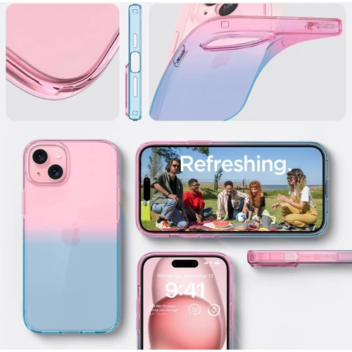 Чехол для iPhone Spigen Liquid Crystal Gradation Pink (ACS06787) for iPhone 15 фото 5
