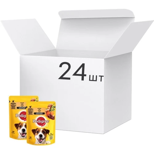 Влажный корм Pedigree Курица и овощи в соусе для собак 24х100 г (5900951217326): Возраст Взрослые