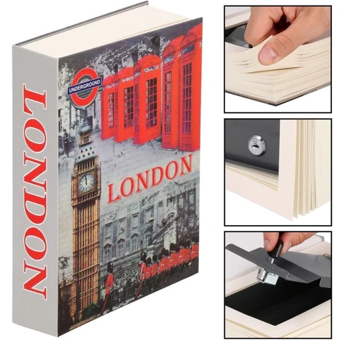 Книга-сейф (кешбокс) Springos 22x15.5x4.5 см для зберігання грошей та цінностей HA5049 фото 5