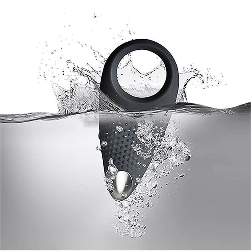 Эрекционное кольцо с вибрацией Rocks Off Empower Black