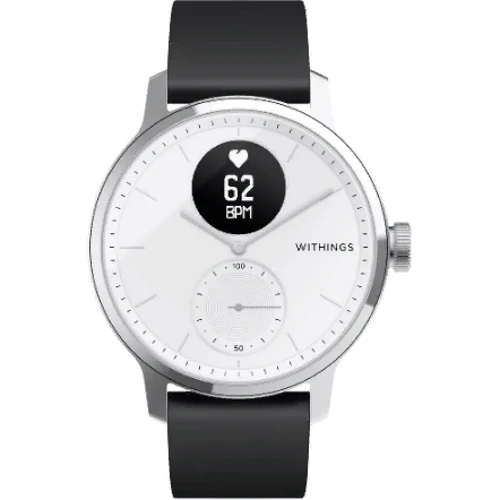 Смарт-часы Withings ScanWatch 42mm White & Silver