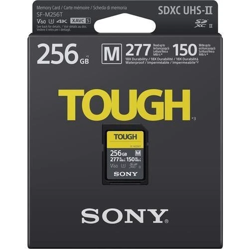 Карта памяти Sony 256GB SDXC C10 UHS-II U3 V60 (SFM256T.SYM): Объем 256 ГБ