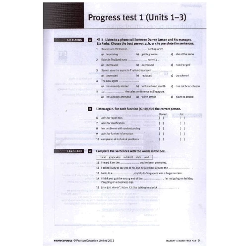 Market Leader 3ed Upper-Interm Test File: Виробник Pearson Education
