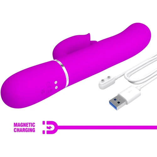 Пульсатор с клиторальным стимулятором LYBAILE Pretty Love Gigi Purple (BW-500035)