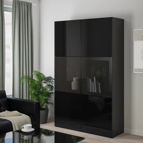 Книжкова шафа ІКЕА BESTÅ Selsviken 120х42х193 см (390.594.57) фото 6