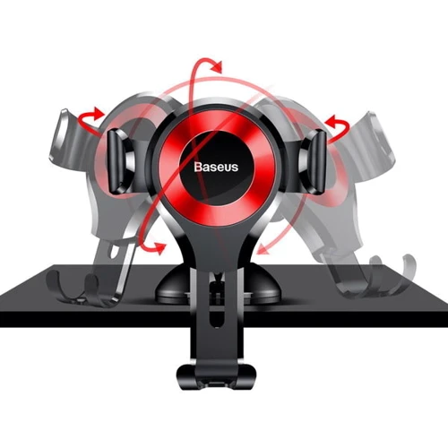 Держатель Baseus Car and Desk Holder Osculum Type Black/Red (SUYL-XP09) фото 6