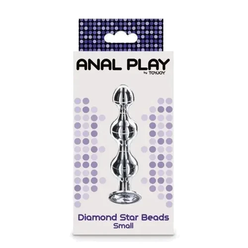 Анальная пробка Toy Joy Small Diamond Star Beads