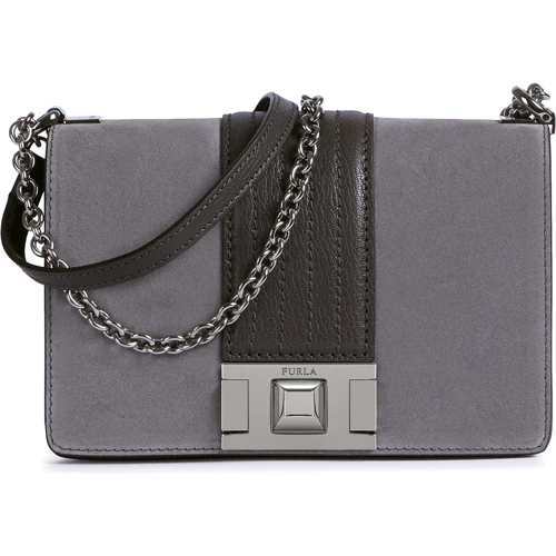 Женская сумка кросс боди Furla Mini серая (1033273)
