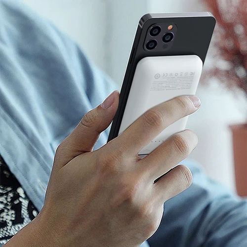 Зовнішній акумулятор WK Power Bank 5000mAh Wireless Magnet White (WP-215): Ємність батареї, мАг 5000