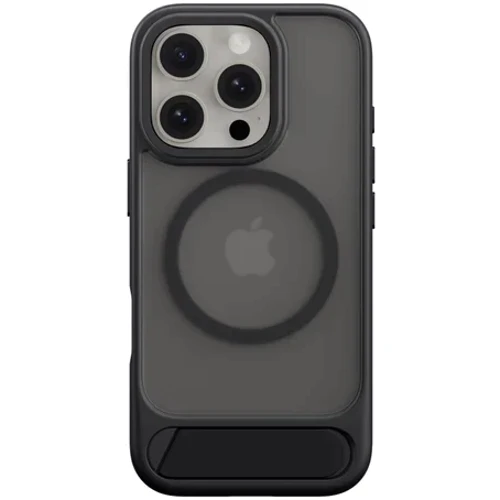 Чехол для iPhone Switcheasy EasyStand M Stand Guard Protective Case Black (SPH66P267BK24) for iPhone 16 Pro: Цвет черный