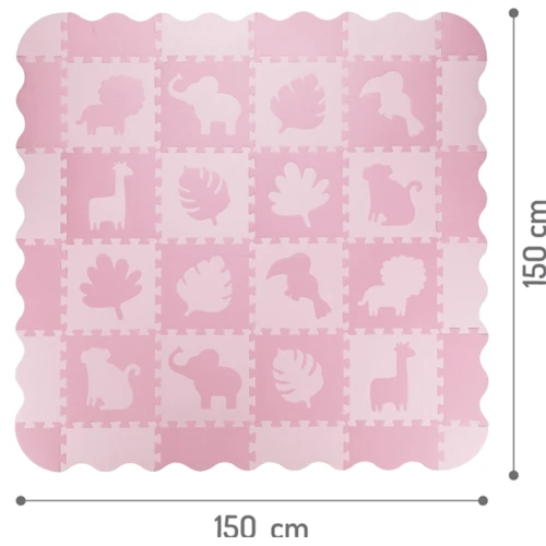 Коврик-пазл MoMi ZAWI pink 150 x 150 cm (MAED00012): Размер, см 150х150