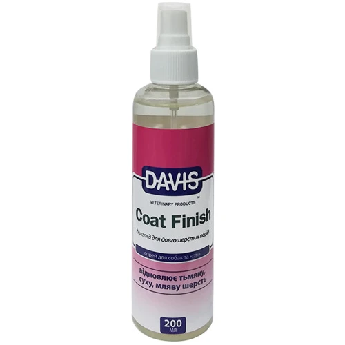 Средство для восстановления шерсти Davis Coat Finish у собак и котов 200 мл (54783)
