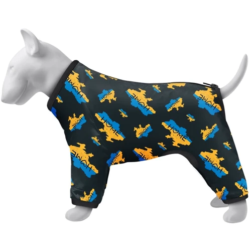 Дощовик для собак WAUDOG Clothes малюнок Будинок M35, 59-62 см, З 37-40 см (5336-0230)