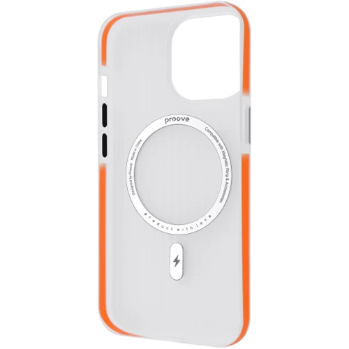 Чехол для iPhone Proove Astro Case with Magnetic Ring Orange for iPhone 15 Pro: Материалы Пластик