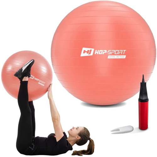 Мяч для фитнеса Hop-Sport HS-R075YB light pink 75 см: Вес, кг 1.2