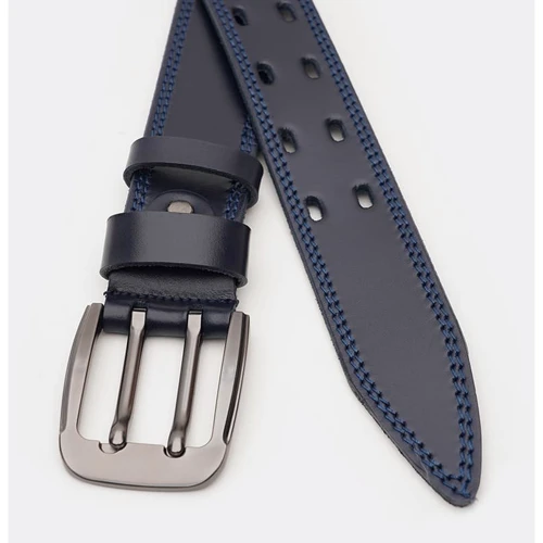 Мужской ремень Borsa Leather синий (V1125FX23-navy): Пол Мужской