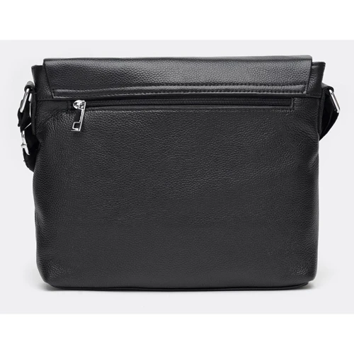 Мужская сумка через плечо Borsa Leather черная (K13530-black): Тип Сумки