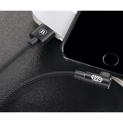 Кабель Baseus USB Cable to Lightning MVP Elbow 1.5A 2m Black (CALMVP-A01) фото 7