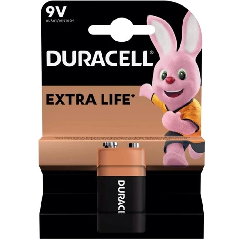 Лужні батарейки Duracell 6LR61 MN1604 9V 1 шт (5000394077225) фото 1