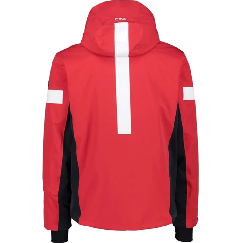 Горнолыжная куртка CMP Man Jacket Zip Hood (31W0107-C580) 52 красная с капюшоном фото 7