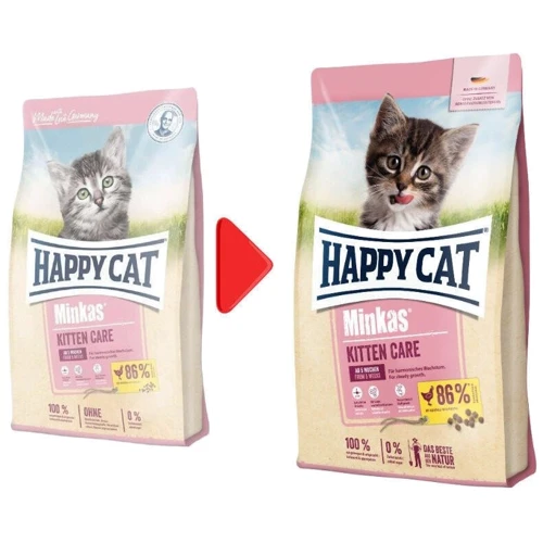 Сухой корм Happy Cat Minkas Kitten Care Geflugell для котят с птицей 0.5 кг (70629): Возраст Котята