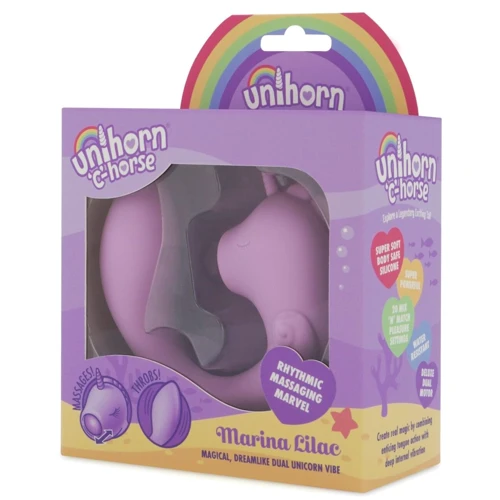 Вібратор-єдиноріжка Unihorn - C Horse - Marina Lilac, вагінально-кліторальна стимуляція