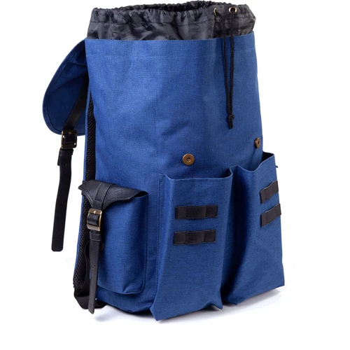 Рюкзак Fallout - Gold Foil Logo Printed Solid Blue Melange Backpack (BP222483FAL): Корпус рюкзака Мягкий