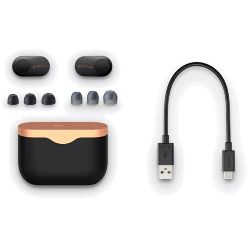 Наушники Sony WF-1000XM3 Black: Тип конструкции вакуумные