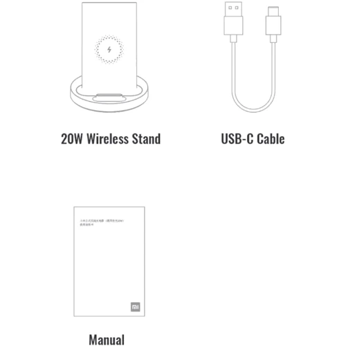 Зарядний пристрій Xiaomi Mi Wireless Charging Stand 20W Black (WPC02ZM/GDS4130CN/GDS4145GL) фото 10