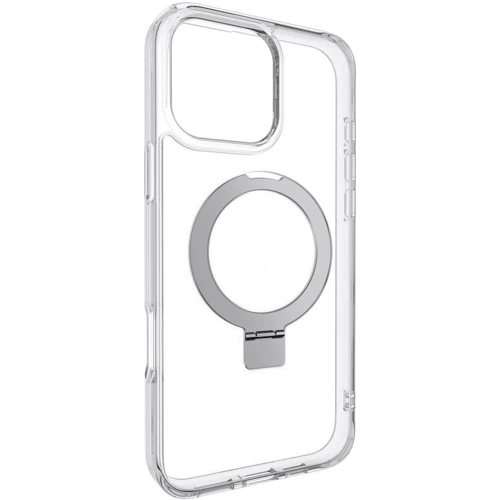 Чехол для iPhone Switcheasy MagStand M Stand Guard Protective Case Transparent (SPH67P171TR24) for iPhone 16 Pro Max: Материалы поликарбонат и полиуретан