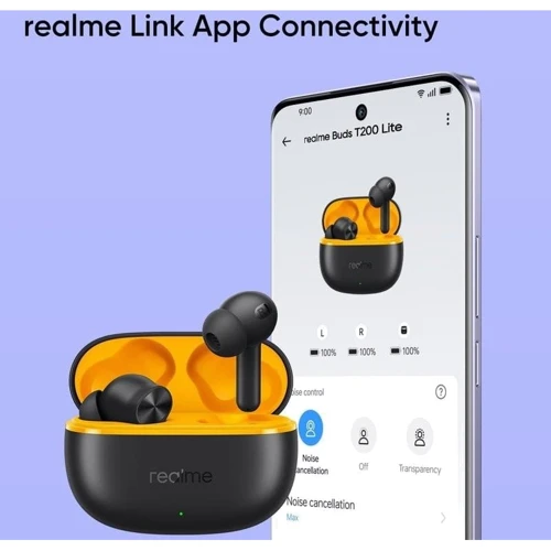 Наушники Realme Buds T200 Lite Volt Black фото 9