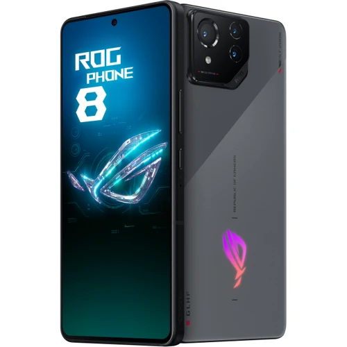 Смартфон Asus ROG Phone 8 16/256GB Rebel Grey (Global): Процессор Qualcomm SM8650-AB Snapdragon 8 Gen 3 (4 nm) Octa-core (1x3.3 GHz Cortex-X4 & 5x3.2 GHz Cortex-A720 & 2x2.3 GHz Cortex-A520)
