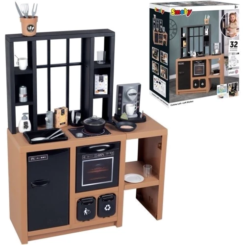 Интерактивная кухня Smoby Toys Лофт c кофемашиной аксессуарами и звуковым эффектом (312600): Производитель Smoby
