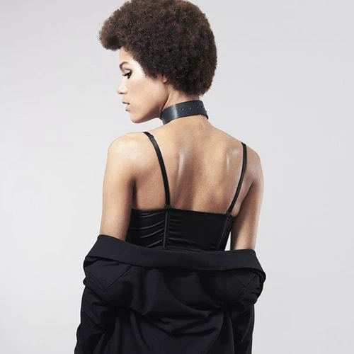 Чокер Bijoux Indiscrets MAZE - Wide Chocker Black