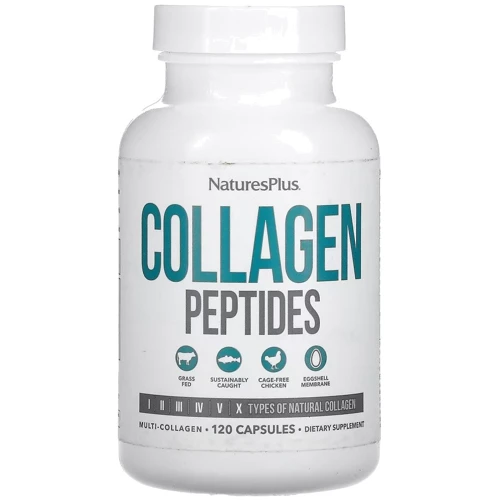 Natures Plus Collagen Peptides Коллагеновые пептиды 120 капсул