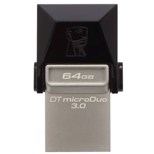 USB-флешка Kingston 64GB DataTraveler MicroDuo USB 3.0/microUSB Black/Silver (DTDUO3/64GB): Стандарт USB USB 3.0