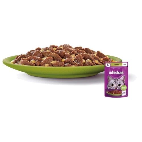 Упаковка вологого корму для котів Whiskas ягня в желе 28х85 г (5900951302923): Клас Преміум