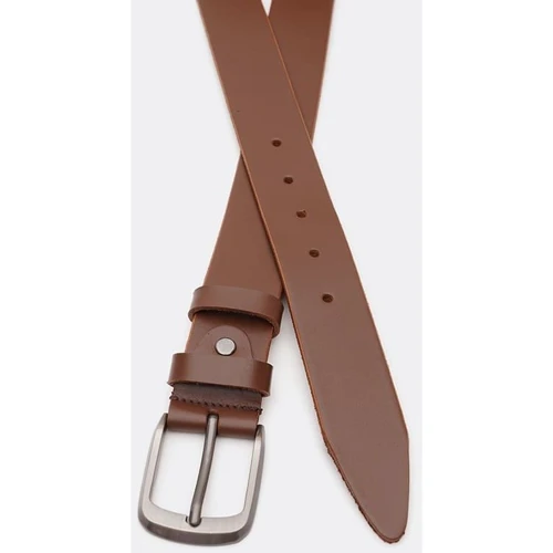 Чоловічий ремінь Borsa Leather коричневий (V1115FX07-brown): Стать Мужской