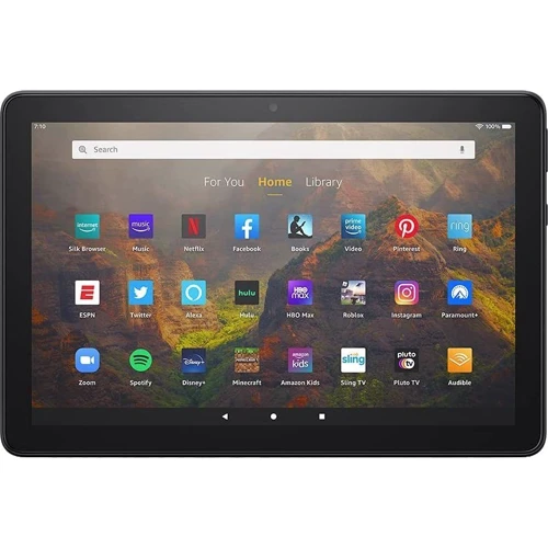 Планшет Amazon Fire HD 10 (2021) 32GB Black: Процессор Mediatek MT8183 Helio P60T Octa-core (4x2.0 GHz Cortex-A73 & 4x2.0 GHz Cortex-A53) + Mali-G72 MP3