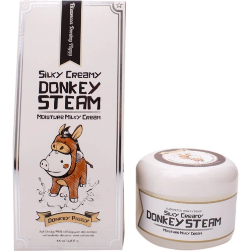 Elizavecca Silky Creamy Donkey Steam Moisture Milky Cream Крем для особи на основі ослиного молока 100 ml