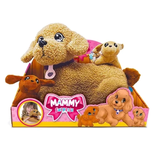 Мягкая коллекционная игрушка #sbabam серии Big Dog Мама пудель с сюрпризом (44/CN-23-1)