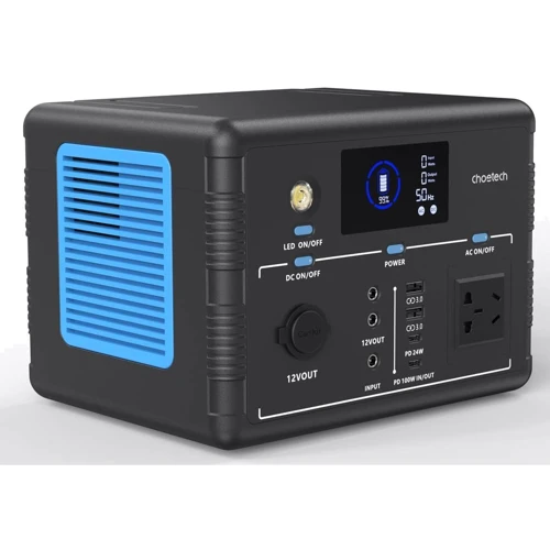 Зарядна станція Choetech 500W 518Wh Black (BS012)